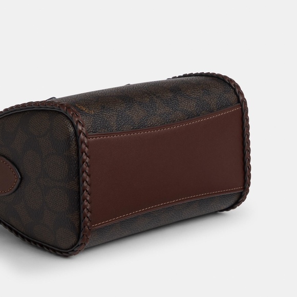 Mini Rowan Crossbody Bag In Signature Canvas With Fringe - Picture 6 of 8